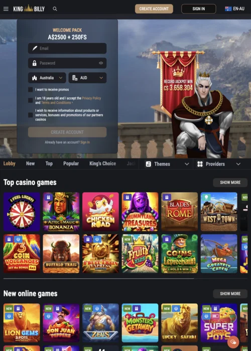 Games Category King Billy Casino